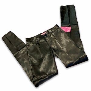 Modiva Black Satin Silky Pants Juniors
